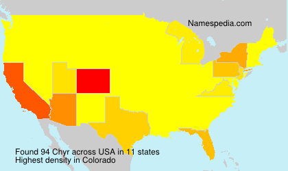 Surname Chyr in USA Surname Chyr in USA
