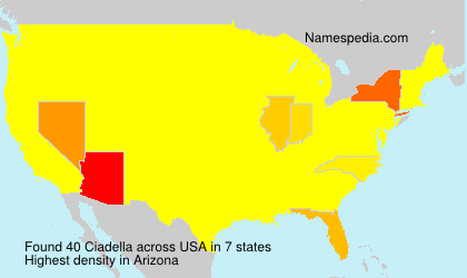 Surname Ciadella in USA Surname Ciadella in USA