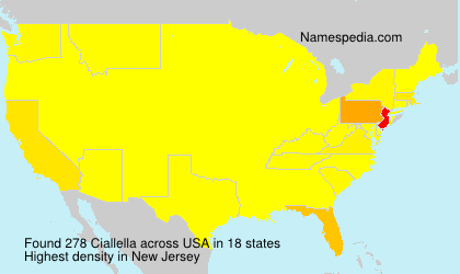 Surname Ciallella in USA Surname Ciallella in USA