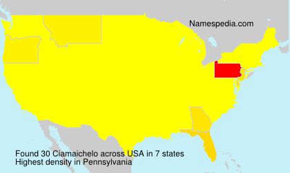 Surname Ciamaichelo in USA Surname Ciamaichelo in USA