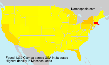 Surname Ciampa in USA Surname Ciampa in USA