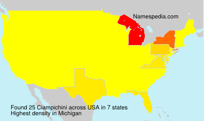 Surname Ciampichini in USA Surname Ciampichini in USA