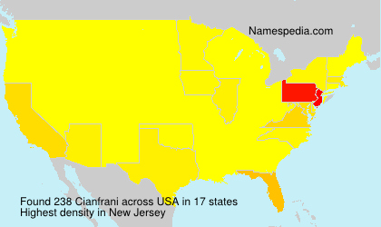 Surname Cianfrani in USA Surname Cianfrani in USA