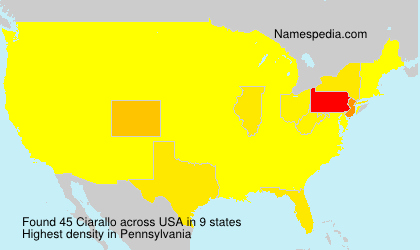 Surname Ciarallo in USA Surname Ciarallo in USA