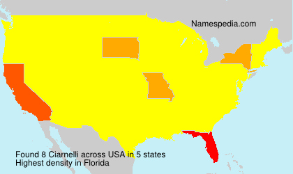 Surname Ciarnelli in USA Surname Ciarnelli in USA