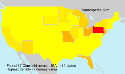 Surname Ciarrochi in USA Surname Ciarrochi in USA