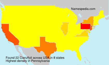 Surname Ciaruffoli in USA Surname Ciaruffoli in USA
