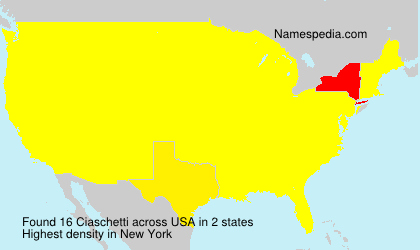 Surname Ciaschetti in USA Surname Ciaschetti in USA