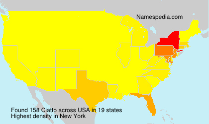 Surname Ciatto in USA Surname Ciatto in USA