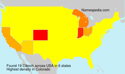 Surname Ciboch in USA Surname Ciboch in USA