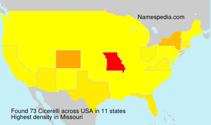 Surname Cicerelli in USA Surname Cicerelli in USA