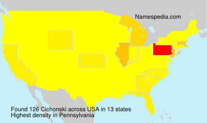Surname Cichonski in USA Surname Cichonski in USA