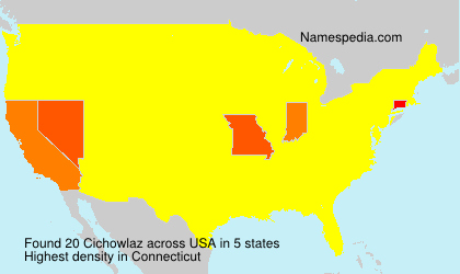 Surname Cichowlaz in USA
