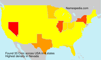 Surname Cicic in USA Surname Cicic in USA