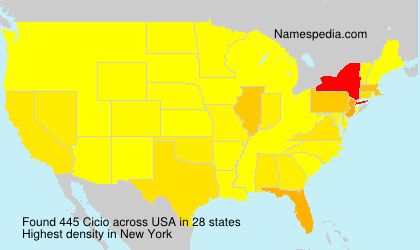 Surname Cicio in USA Surname Cicio in USA