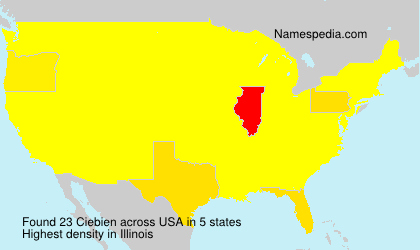 Surname Ciebien in USA Surname Ciebien in USA