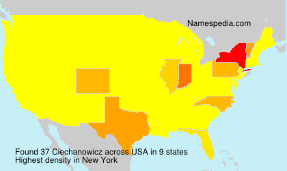 Surname Ciechanowicz in USA Surname Ciechanowicz in USA