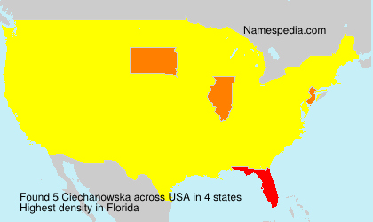 Surname Ciechanowska in USA Surname Ciechanowska in USA