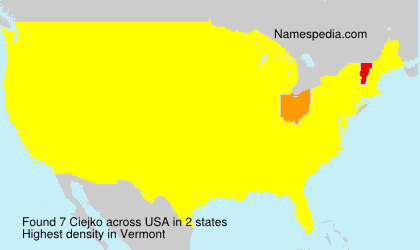 Surname Ciejko in USA Surname Ciejko in USA