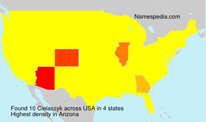Surname Cielaszyk in USA Surname Cielaszyk in USA