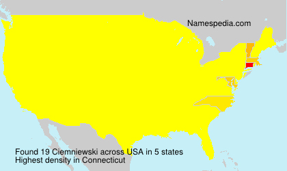 Surname Ciemniewski in USA Surname Ciemniewski in USA