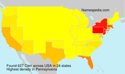 Surname Cieri in USA Surname Cieri in USA