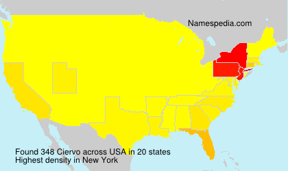 Surname Ciervo in USA Surname Ciervo in USA