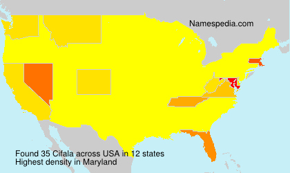 Surname Cifala in USA Surname Cifala in USA