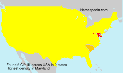 Surname Cifolilli in USA Surname Cifolilli in USA