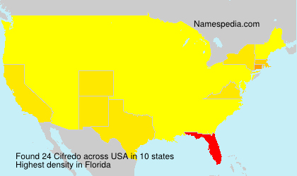 Surname Cifredo in USA Surname Cifredo in USA