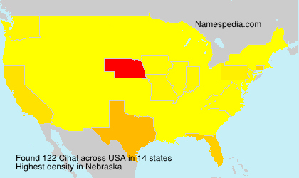 Surname Cihal in USA Surname Cihal in USA