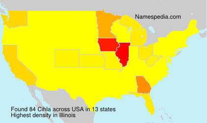 Surname Cihla in USA Surname Cihla in USA