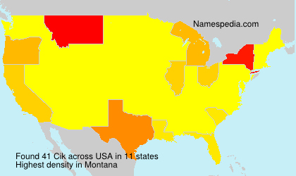 Surname Cik in USA Surname Cik in USA