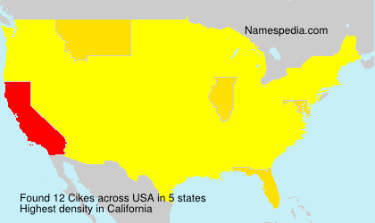 Surname Cikes in USA Surname Cikes in USA