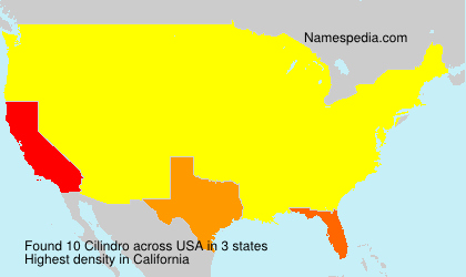 Surname Cilindro in USA Surname Cilindro in USA