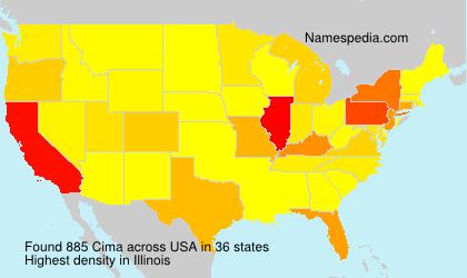 Surname Cima in USA Surname Cima in USA