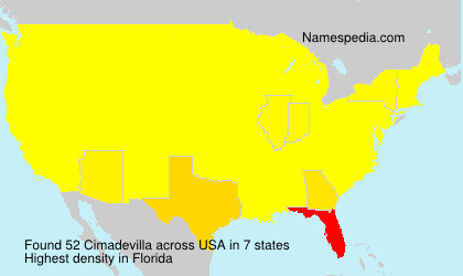 Surname Cimadevilla in USA Surname Cimadevilla in USA