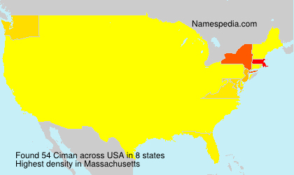 Surname Ciman in USA Surname Ciman in USA