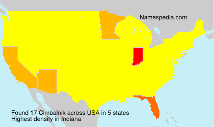 Surname Cimbalnik in USA Surname Cimbalnik in USA