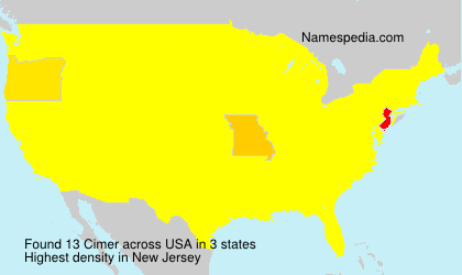Surname Cimer in USA Surname Cimer in USA
