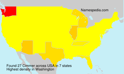 Surname Cimmer in USA Surname Cimmer in USA