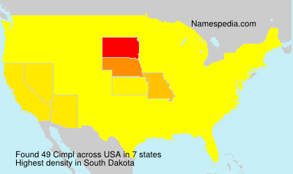 Surname Cimpl in USA Surname Cimpl in USA