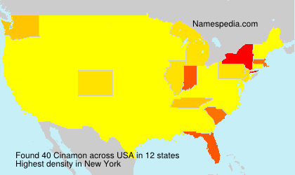 Surname Cinamon in USA Surname Cinamon in USA