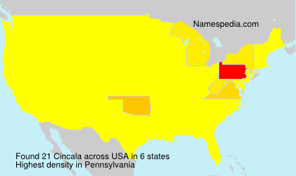 Surname Cincala in USA Surname Cincala in USA