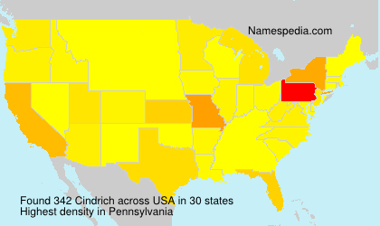 Surname Cindrich in USA Surname Cindrich in USA