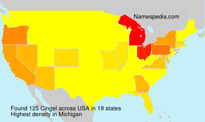 Surname Cingel in USA Surname Cingel in USA