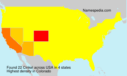 Surname Cinkel in USA Surname Cinkel in USA