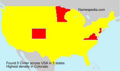 Surname Cinter in USA Surname Cinter in USA