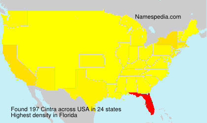 Surname Cintra in USA Surname Cintra in USA