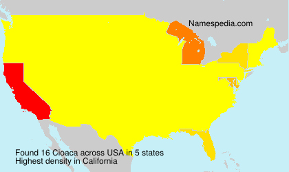 Surname Cioaca in USA Surname Cioaca in USA